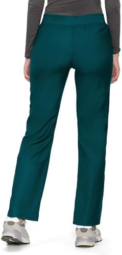 COZYFIT Women’s Scrub Pants - Straight-Leg Cargo with 3 Pockets, Eco-Friendly Drawstring Design for Healthcare Professio