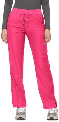 COZYFIT Women’s Scrub Pants - Straight-Leg Cargo with 3 Pockets, Eco-Friendly Drawstring Design for Healthcare Professio