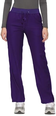 COZYFIT Women’s Scrub Pants - Straight-Leg Cargo with 3 Pockets, Eco-Friendly Drawstring Design for Healthcare Professio