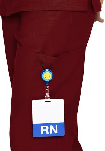 COZYFIT Women’s Scrub Pants - Straight-Leg Cargo with 3 Pockets, Eco-Friendly Drawstring Design for Healthcare Professio