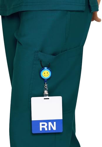 COZYFIT Women’s Scrub Pants - Straight-Leg Cargo with 3 Pockets, Eco-Friendly Drawstring Design for Healthcare Professio