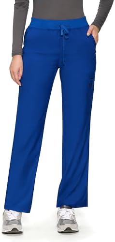 COZYFIT Women’s Scrub Pants - Straight-Leg Cargo with 3 Pockets, Eco-Friendly Drawstring Design for Healthcare Professio