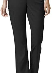 WINK Womens Moderate Flare Cargo Pant + Stylish + Comfortable Fit + Nurses + Work/Everyday Wear + Multi-functional Pocke