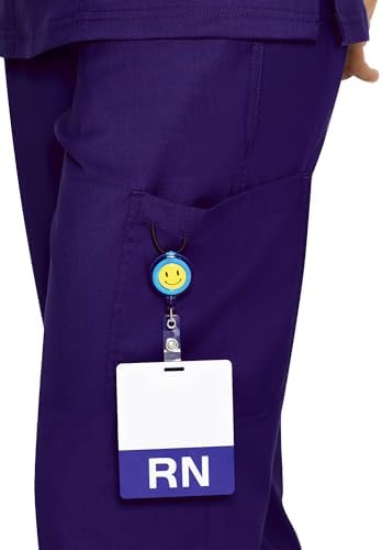 COZYFIT Women’s Scrub Pants - Straight-Leg Cargo with 3 Pockets, Eco-Friendly Drawstring Design for Healthcare Professio