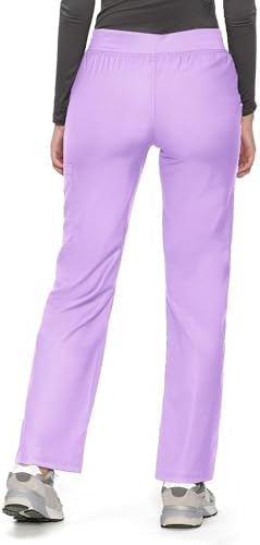 COZYFIT Women’s Scrub Pants - Straight-Leg Cargo with 3 Pockets, Eco-Friendly Drawstring Design for Healthcare Professio