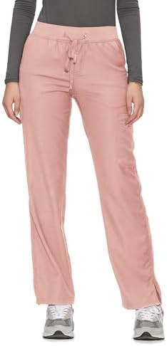 COZYFIT Women’s Scrub Pants - Straight-Leg Cargo with 3 Pockets, Eco-Friendly Drawstring Design for Healthcare Professio