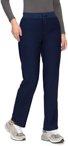 COZYFIT Women’s Scrub Pants - Straight-Leg Cargo with 3 Pockets, Eco-Friendly Drawstring Design for Healthcare Professio