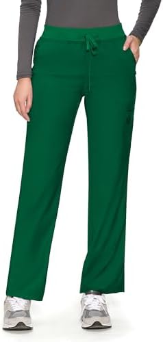 COZYFIT Women’s Scrub Pants - Straight-Leg Cargo with 3 Pockets, Eco-Friendly Drawstring Design for Healthcare Professio