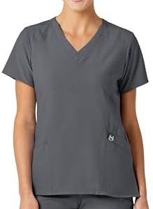 Wink W123 Scrubs for Women, V-neck Tops with 5 Pockets, Stylish & Functional, Perfect for Healthcare Professionals