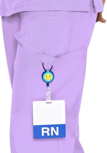 COZYFIT Women’s Scrub Pants - Straight-Leg Cargo with 3 Pockets, Eco-Friendly Drawstring Design for Healthcare Professio