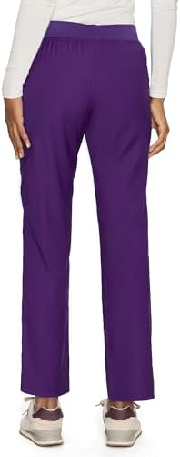 COZYFIT Women’s Scrub Pants - Straight-Leg Cargo with 3 Pockets, Eco-Friendly Drawstring Design for Healthcare Professio