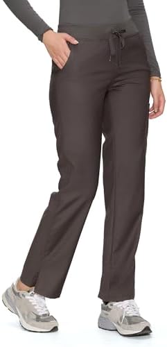 COZYFIT Women’s Scrub Pants - Straight-Leg Cargo with 3 Pockets, Eco-Friendly Drawstring Design for Healthcare Professio