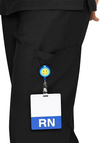 COZYFIT Women’s Scrub Pants - Straight-Leg Cargo with 3 Pockets, Eco-Friendly Drawstring Design for Healthcare Professio