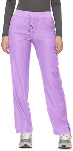 COZYFIT Women’s Scrub Pants - Straight-Leg Cargo with 3 Pockets, Eco-Friendly Drawstring Design for Healthcare Professio